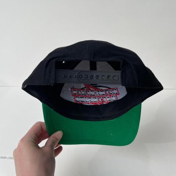 Vintage Interstate Batteries Nascar Automotive Lightning Bolt Snapback Hat - Picture 4 of 5